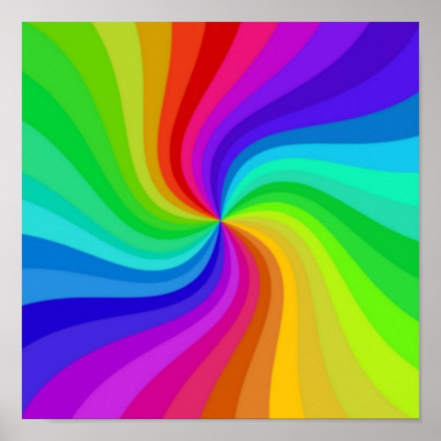 Poster Couleur torsadée (Devant)