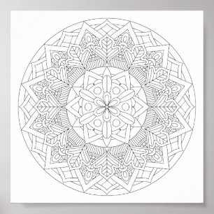Poster Couleur-Votre-Propre mandala 060517_3