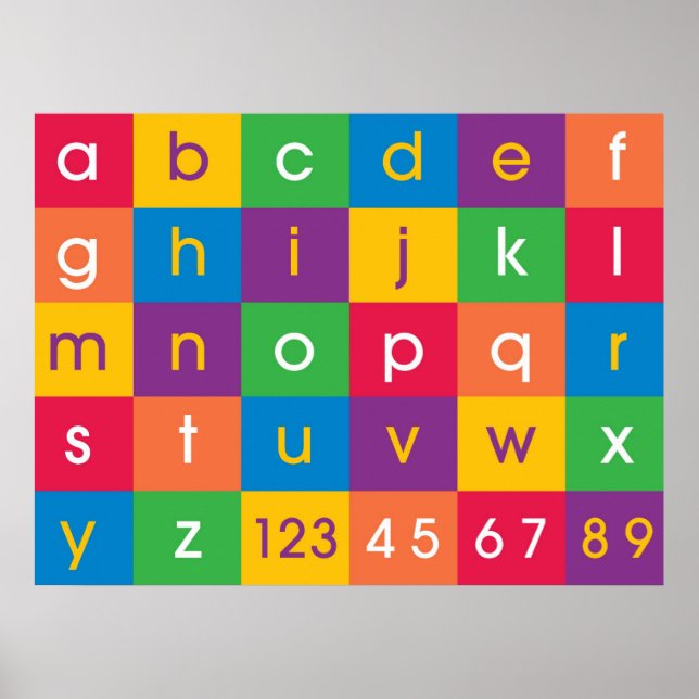 Poster Couleurs alphabétiques (Devant)