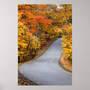 Poster Couleurs d'automne au Brown County State Park