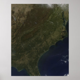 Poster Couleurs d'automne dans le sud-est des États-Unis