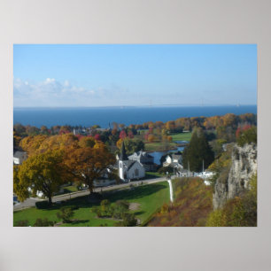 Poster Couleurs d'automne d'île de Mackinac