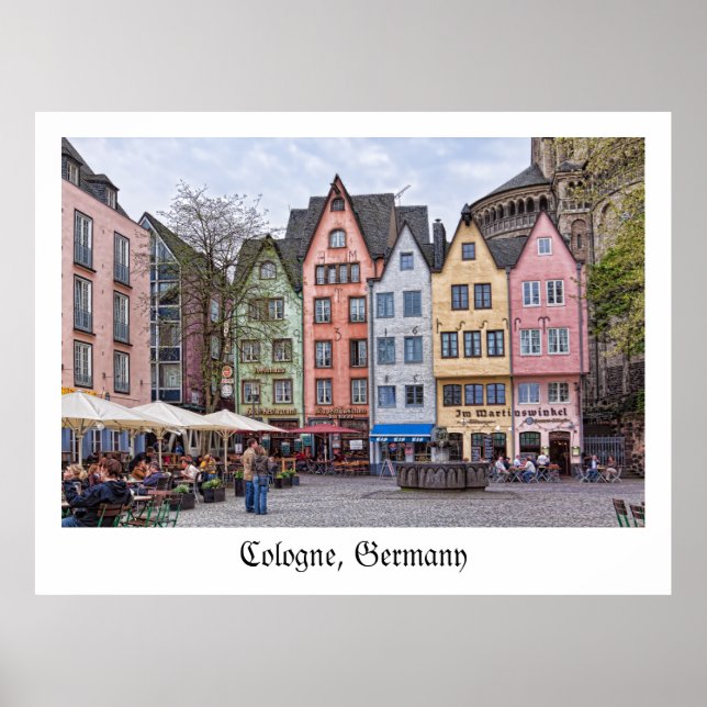 Poster Couleurs de la Cologne médiévale, Allemagne - Post (Devant)