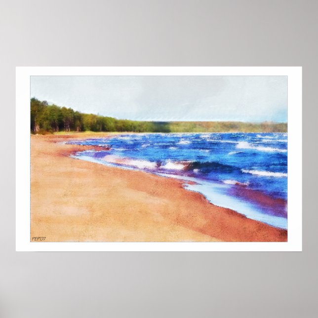 Poster Couleurs de l'eau (Devant)