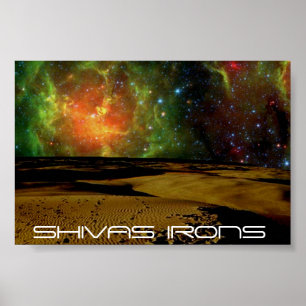 Poster couleurs de l'espace de fers de shivas