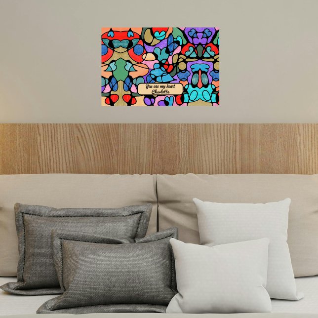 POSTER COULEURS D'EAU NUMÉRIQUE NEUROGRAPHIQUE (Créateur téléchargé)