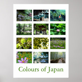 Poster Couleurs du Japon (vert)