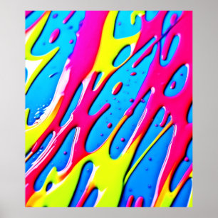 Poster Couleurs fluides : Un chef-d'oeuvre Abstrait à la 