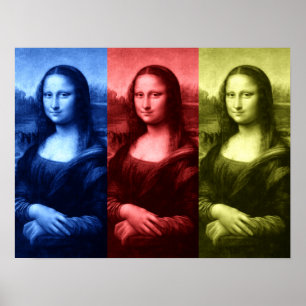 Poster Couleurs primaires Mona Lisa