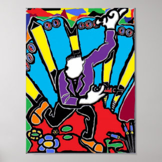 Poster Couleurs psychadéliques folles