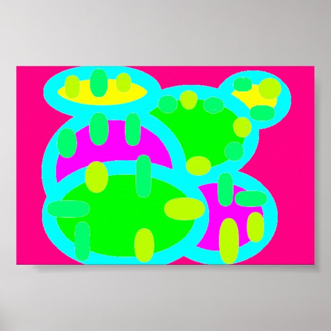 Poster Couleurs vives pour enfants écoles chambre materne (Devant)