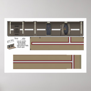 Poster Couloir de défi Diorama