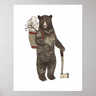 Poster Country Bear Noël