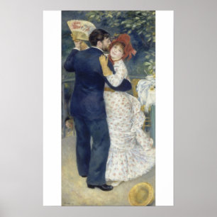 Poster Country Dance by Pierre Renoir, Vintage Fine Art