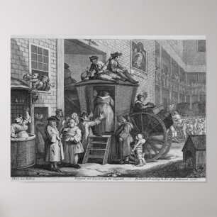 Poster Country Inn Yard, 1747