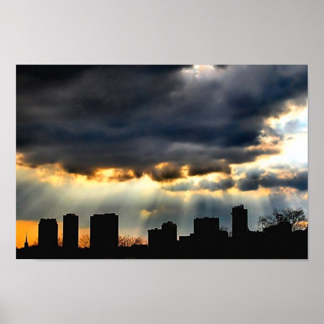 Poster Coup de soleil à travers la tempête (Devant)