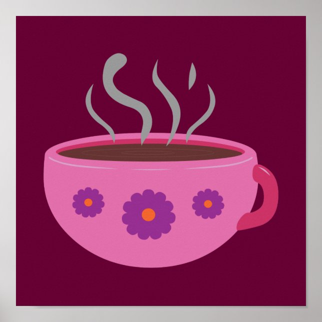 Poster Coupe chaude de café (Devant)