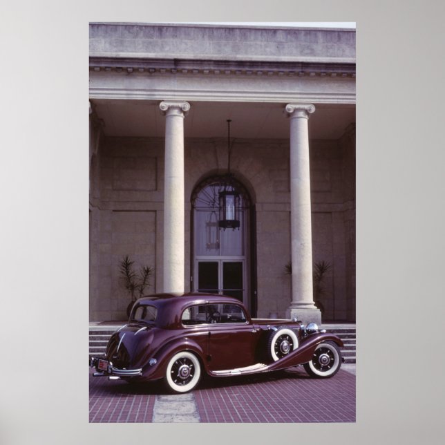 Poster Coupe classique Mercedes Benz 540K (Devant)