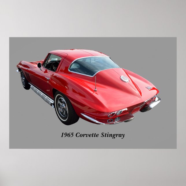 Poster Coupe Corvette classique (Devant)