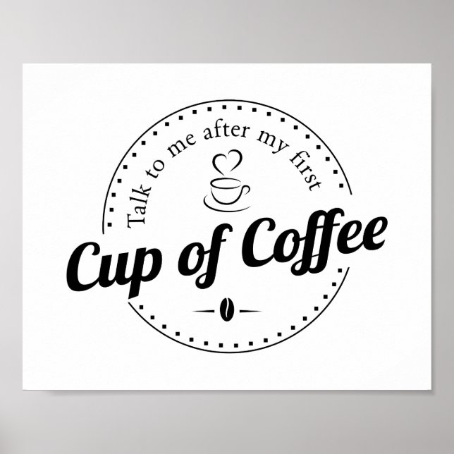 Poster Coupe de café Cuisine personnalisée Imprimer (Devant)
