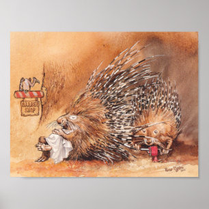 Poster coupe de cheveux peu commune