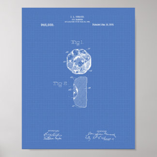 Poster Coupe Diamond 1910 Brevet Art Plan directeur