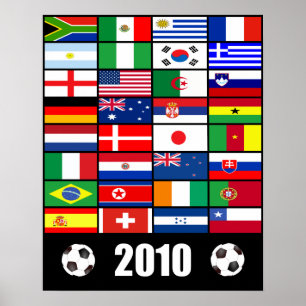 Poster Coupe du monde de football 2010