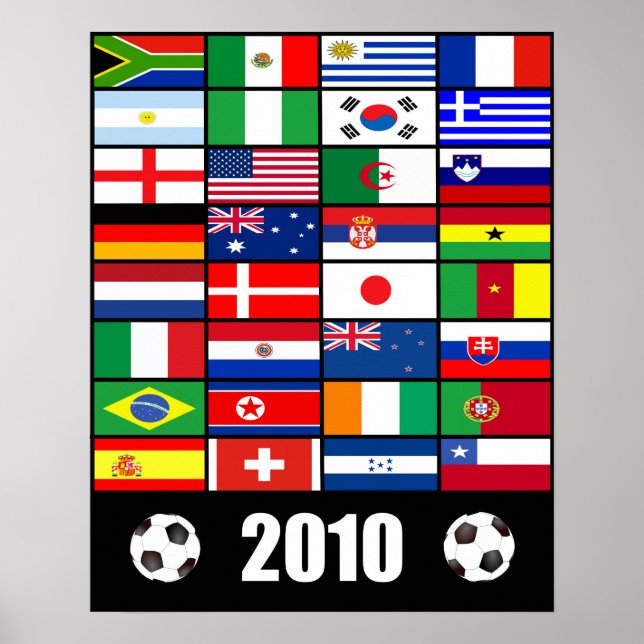 Poster Coupe du monde de football 2010 (Devant)