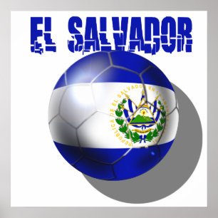 Poster Coupe du monde de football de la Coupe d'El salvad
