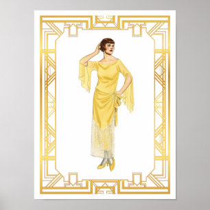 Poster Coupe du monde de mode des années 20