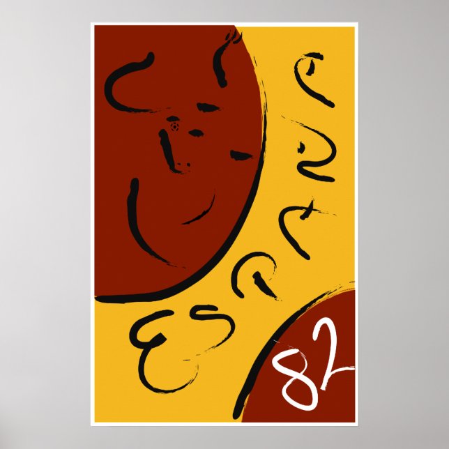 Poster Coupe du monde d'Espagne 1982 (Devant)