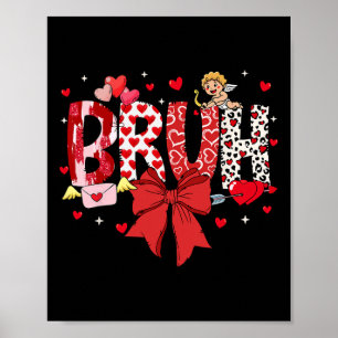 Poster Coupe Saint-Valentin Cupidon Mème Coquette Arc Frè