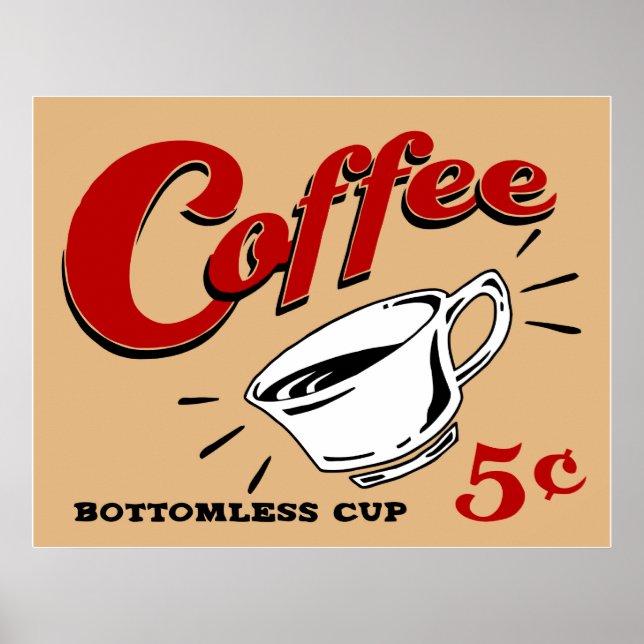 Poster Coupe sans café (Devant)