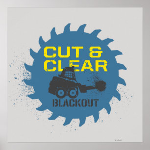 Poster Couper et effacer la coupure de coupure