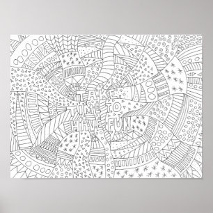 Poster Coupez votre propre art relaxant