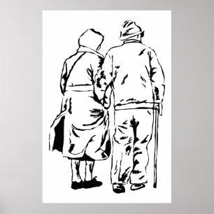 Poster Couple âgé