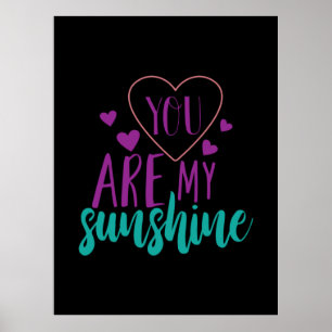 Poster Couple Art Vous Êtes Mon Soleil