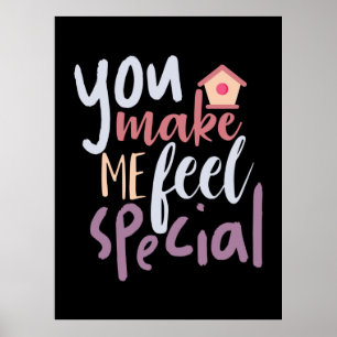 Poster Couple Cadeau Vous Me Faites Me Sentir Spécial
