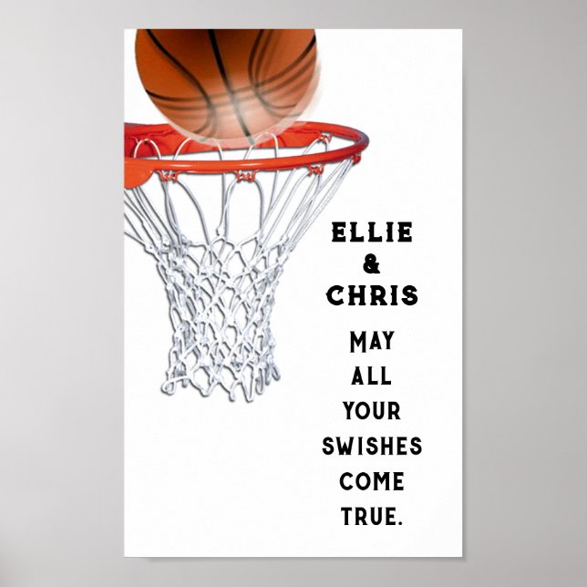 Poster Couple de basket-ball (Devant)
