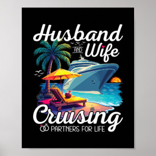 Poster Couple de croisière mari et femme partenaires de c