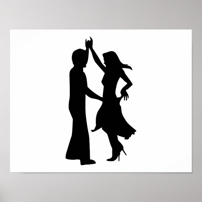 Poster Couple de danse standard (Devant)