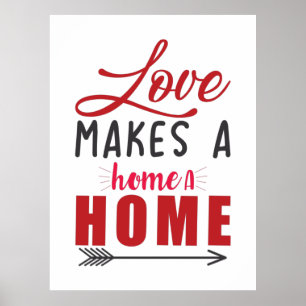 Poster Couple Gift Love Makes A Home