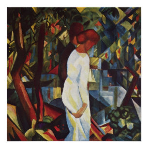 Poster Couple in the Woods par August Macke