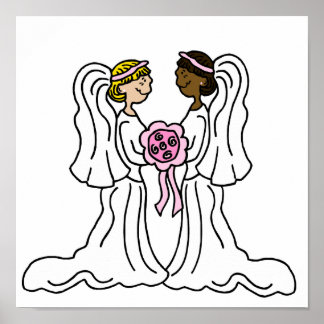 Poster Couple interracial lesbien