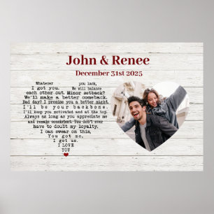 Poster Couple Je Nous Ai Appris Mari Femme Cadeaux Romant