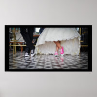 Couple mariage dans un style rétro Cinties Diner
