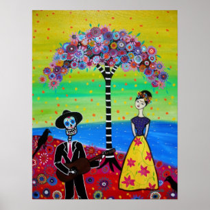 POSTER COUPLES AU CIMETIÈRE