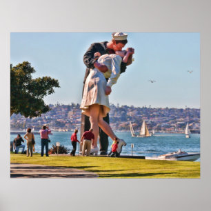Poster Couples de baiser de San Diego