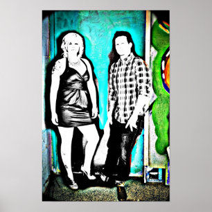 Poster Couples de graffiti