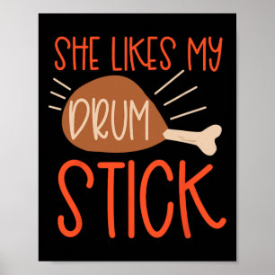 Poster Couples De Thanksgiving Turquie Breast Elle Aime M